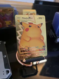 Pokemon Gold Foil Fan Art Card PIKACHU VMAX Gigantamax 310HP 044/185 - Image 4