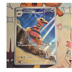 Pokemon Krokorok Card 136/086 Sv: Black Bolt Illustration Rare Holo English NM - Image 1