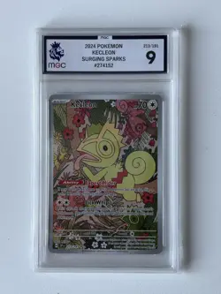 2024 Pokemon Surging Sparks KECLEON #213/191 Illustration Rare MGC 9 - Image 1