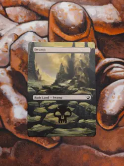 Magic the Gathering Swamp #7 Hand Painted Unique Custom MTG Alter (jrm deal) - Image 1