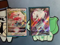 Pokemon TCG Hisuian Zoroark V SWSH297 & VSTAR SWSH298 Lost Origin Promo NM/M - Image 1