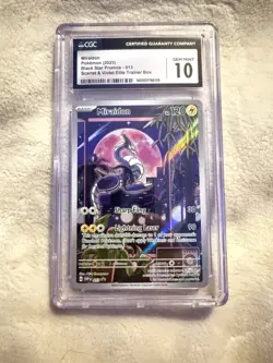 CGC 10 Miraidon 013 Scarlet & Violet Black Star Promo Full Art Pokemon Card - Image 1