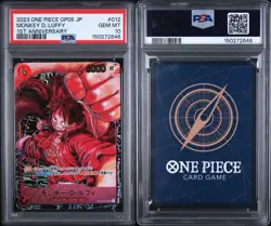 2023 PSA 10 Monkey D. Luffy ST01-012 OP05 1st Anniversary One Piece Japanese - Image 3
