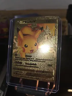 Pokemon TCG Pikachu V Gold Foil Fan Art Card 043/185 - Image 5