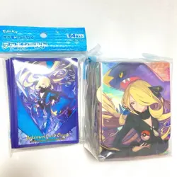 Pokemon Card Game Flip Deck Case & Sleeve Set Cynthia & Garchomp New Japan - Image 1