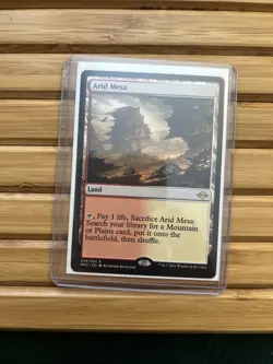 MTG - Arid Mesa. Modern Horizons 2. Rare Red & White Fetch Land. 244/303. - Image 1