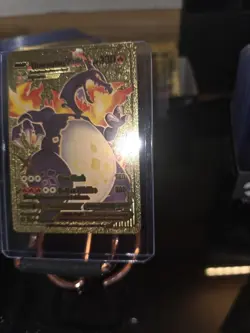 Pokemon Dracaufeu VMAX Gold Card G-Max Wildfire Fan Art #SV107/SV122 - Image 1