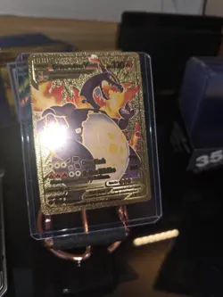 Pokemon Dracaufeu VMAX Gold Card G-Max Wildfire Fan Art #SV107/SV122 - Image 2