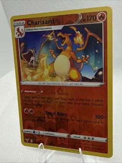 CHARIZARD VIVID VOLTAGE SET RARE REVERSE-HOLO FOIL POKEMON CARD 025/185 NM/M - Image 2