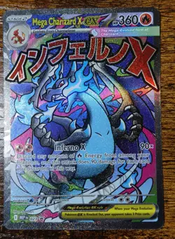 Mega Charizard X ex 023 Promo Black Star Mega Evolutions Pokemon Card NM-MINT - Image 1