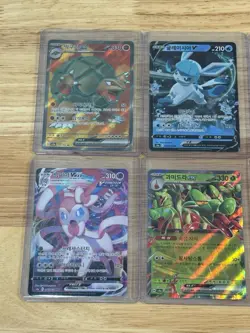 Pokemon Card Lot: Full Art, Ex, VMAX Sylveon Holo Korean Chinese - Image 3