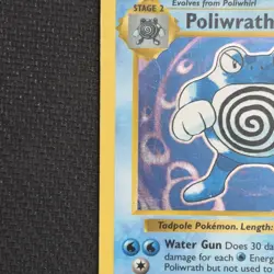 Poliwrath - 13/102 - Pokemon Base Set Shadowless Holo Rare Card WOTC MP - Image 4