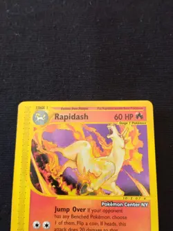 Pokemon Card Rapidash Pokemon Center NY Promo Black Star #51 WOTC 2002 NM - Image 3