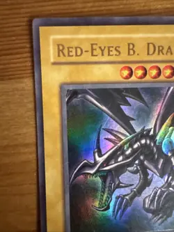 Yu-Gi-Oh! TCG Red-Eyes Black Dragon SDJ-001 Vintage Holo Rare Card 1996 - Image 3
