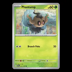 Phantump 011/197 - Obsidian Flames Pokemon Card - Image 1