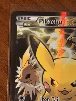 Pokemon Pikachu EX XY124 Black Star Promo 2016 Holo Card TCG - Image 4