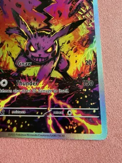 Dark Pikachu DIY ACG Pokemon Anime Art Card Custom - Image 4