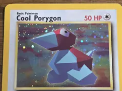 Pokemon Wotc Black Star Promo #15 Holo COOL PORYGON *never played* - Image 2