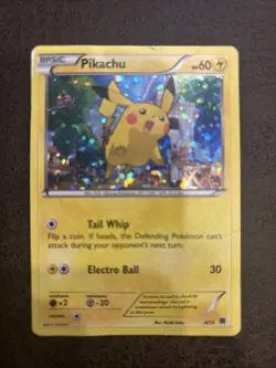 Pokemon PIKACHU 6/12 (Holo Promo) McDonald's 2015 - LP!! - Image 1