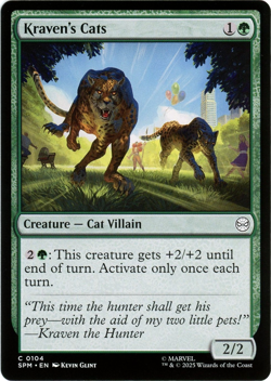 Kraven's Cats - 0104 - Marvel's Spider-Man - MTG - Ships Now - English - Image 1