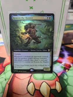 MTG Kraven the Hunter Marvel's Spider-Man Extended Art Foil Rare - Image 1