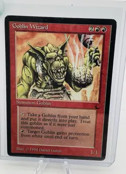 MTG The gathering (GOBLIN WIZARD) 1994 - Image 2