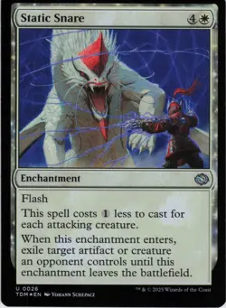 Static Snare U Tarkir: Dragonstorm 26 NM Foil MTG - Image 1