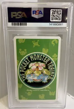 1996 POKEMON GREEN VERSION PLAYING CARDS #075 GRAVELER 2 OF CLUBS PSA 9 - Image 2