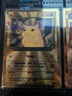 2021 CHARIZARD #4 & PKACHU #58 CELEBRATIONS ULTRA PREMIUM COLLECTION METAL CARDS - Image 4