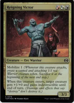 Reigning Victor C Tarkir: Dragonstorm 216 NM Foil MTG - Image 1