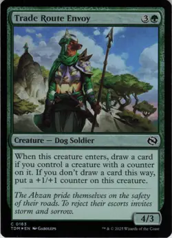 Trade Route Envoy C Tarkir: Dragonstorm 163 NM Foil MTG - Image 1