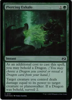 Piercing Exhale C Tarkir: Dragonstorm 151 NM Foil MTG - Image 1