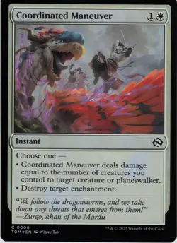 Coordinated Maneuver C Tarkir: Dragonstorm 6 NM Foil MTG - Image 1