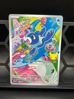 Popplio 045 Holo Promo ME: Mega Evolution Promo Pokemon Near Mint - Image 1