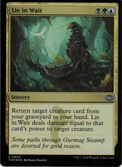 Lie in Wait U Tarkir: Dragonstorm 203 NM Foil MTG - Image 1