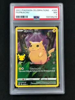 Pokemon 2021 Pikachu 25th 005/025 PSA 7 - Image 1