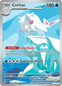2024 POKEMON SSP EN-SURGING SPARKS 201 CETITAN ILLUSTRATION RARE - Image 3