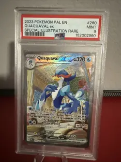 2023 POKEMON PAL EN-PALDEA EVOLVED SPECIAL ILLUSTRATION RARE QUAQUAVAL EX PSA 9 - Image 1