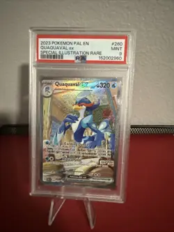 2023 POKEMON PAL EN-PALDEA EVOLVED SPECIAL ILLUSTRATION RARE QUAQUAVAL EX PSA 9 - Image 2