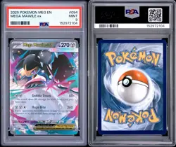2025 Pokemon Mega Mawile ex 094/132 PSA 9 Mint Mega Evolution - Image 3