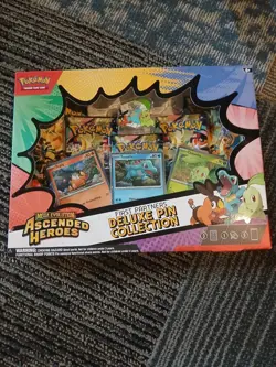 Pokemon Ascended Heroes First Partners Deluxe Pin Collection - Image 1
