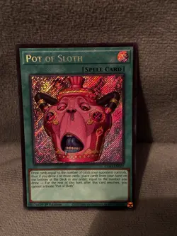 Yu-Gi-Oh! Pot of Sloth COR1-EN061 1st Ed Secret Rare - Image 2
