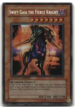 Swift Gaia the Fierce Knight CT1-EN004 2004 Collectors Tin Yu-Gi-Oh Limited MP - Image 1