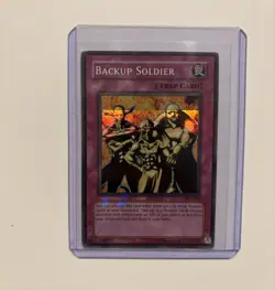 Yu-Gi-Oh! Backup Soldier PSV-028 Super Rare Holo Bleed Error Misprint VLP - Image 1