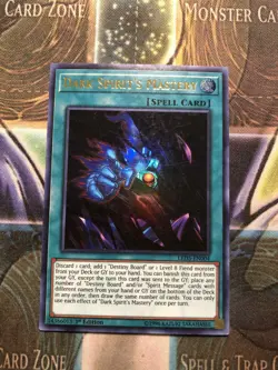 *** DARK SPIRIT'S MASTERY *** 1ST EDITION ULTRA RARE LED5-EN004 YUGIOH! - Image 1