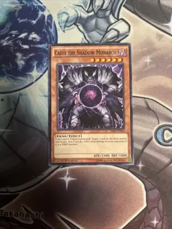 (YT) Yu-Gi-Oh Caius the Shadow Monarch SR01-EN004 Emperor of Darkness 1st Ed VLP - Image 1