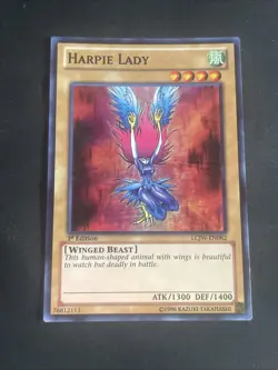 Moderately Played, English Yu Gi Oh Harpie Lady - LCJW-EN082 - Super Rare - 1st - Image 1
