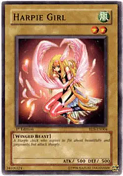 Harpie Girl - RDS-EN004 - Common - Unlimited Edition - Heavily Played - Image 1