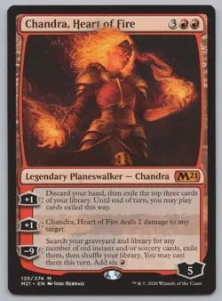 MTG - Chandra, Heart of Fire - Core Set 2021 (M21) -r436 - Image 1