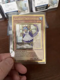 Yu-Gi-Oh Laundry Dragonmaid MAGO-EN021 Gold Rare 1st Edition LP Condition - Image 2